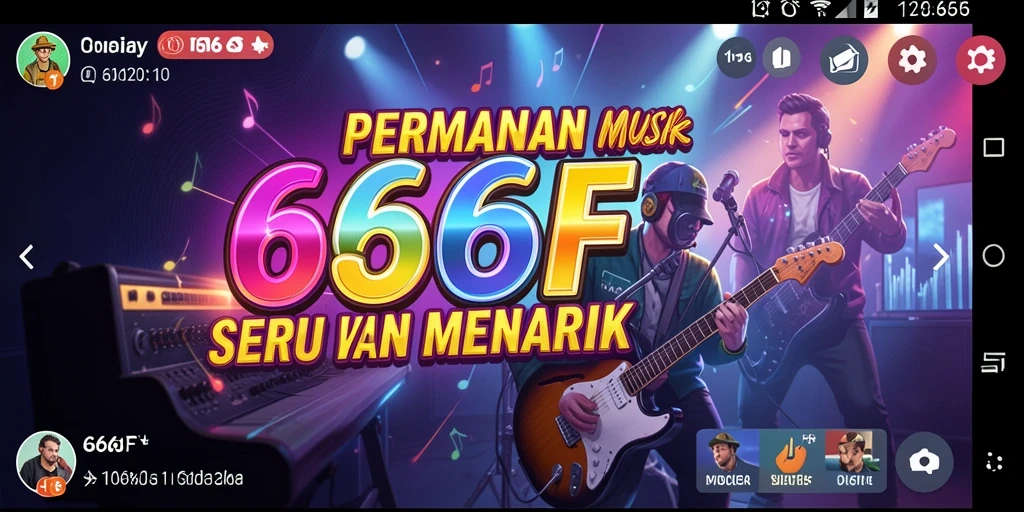 Tampilan gameplay 666F yang menarik dan penuh warna.