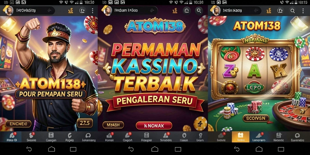 Screenshot ATOM138 menampilkan gameplay Kasino yang menarik dan seru.