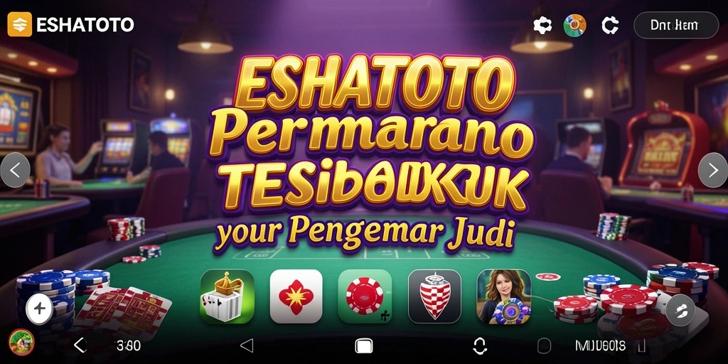 Tampilan menyenangkan dari gameplay Kasino ESHATOTO.