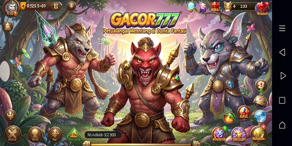 Screenshot utama GACOR777 menampilkan gameplay seru dalam petualangan.