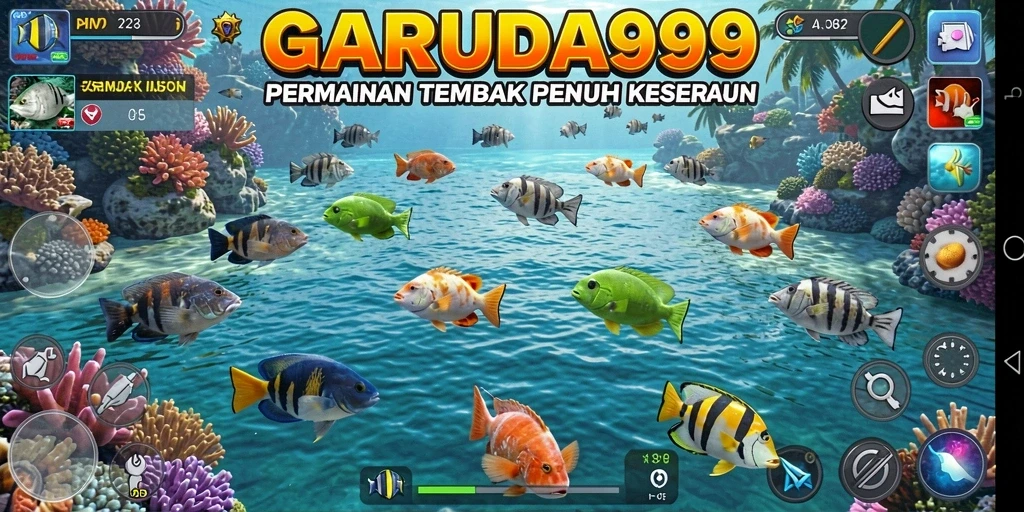 Gameplay seru menembak ikan di GARUDA999.