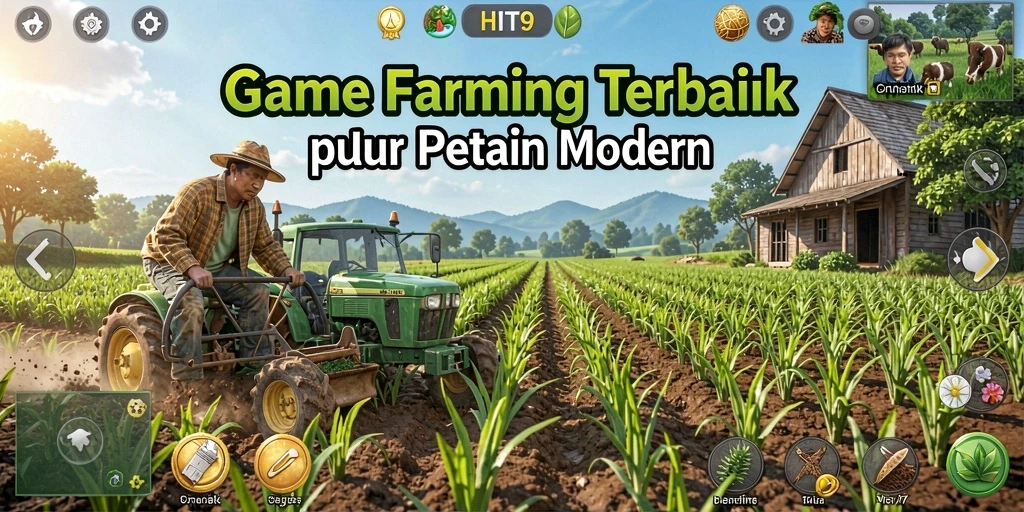 Tampilan menarik dari gameplay pertanian HIT9 yang mengasyikkan.