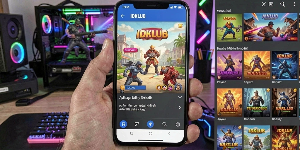 Tampilan antarmuka IDKLUB yang ramah pengguna dan fungsional.