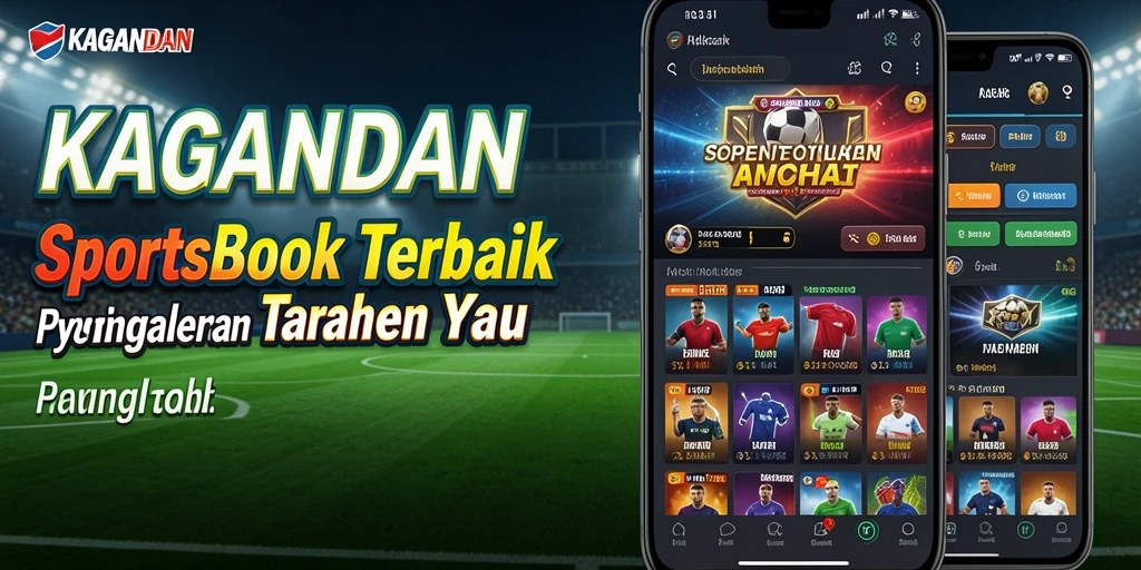 Tampilan screenshot KAGANDAN yang menampilkan antarmuka taruhan olahraga.