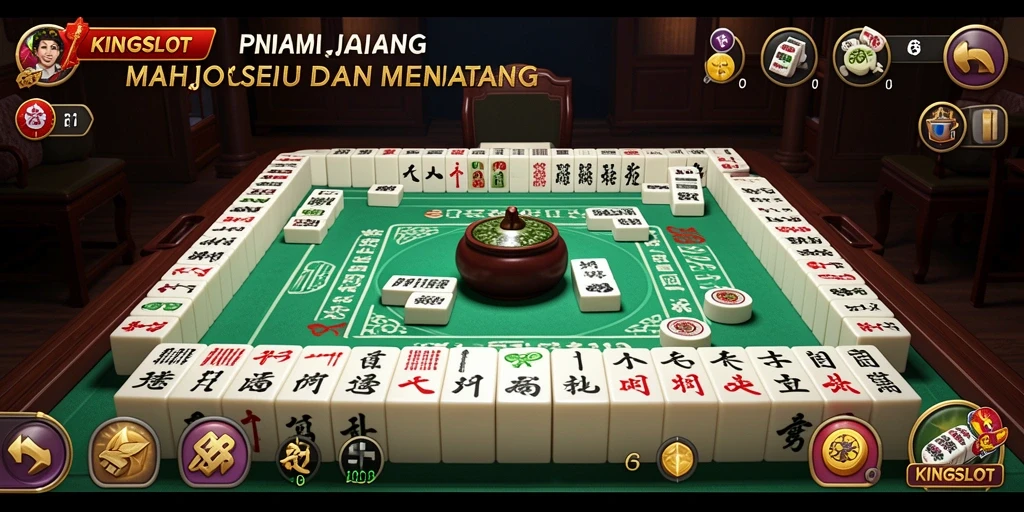 Tampilan gameplay Mahjong yang seru dan menantang di KINGSLOT.