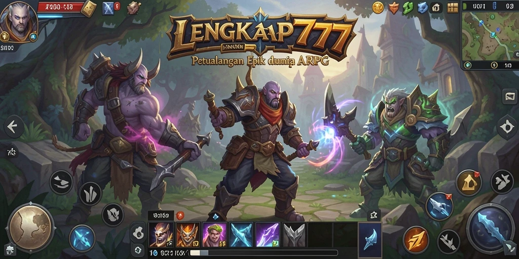 Screenshot utama menunjukkan aksi mendebarkan dalam LENGKAP777.