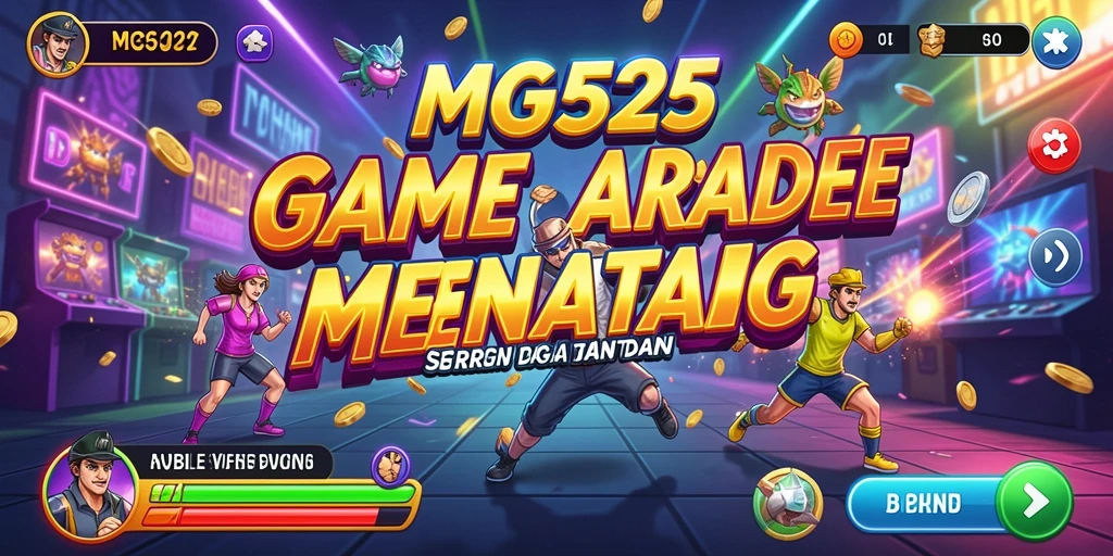 Tangkapan layar gameplay MG525 yang menunjukkan aksi permainan Arcade yang cepat.