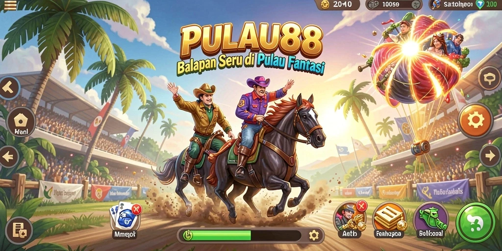 Gameplay balapan PULAU88 dengan grafis yang memukau.