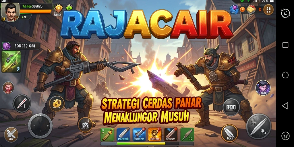 Tampilan menarik dari gameplay strategi RAJACAIR yang menegangkan.