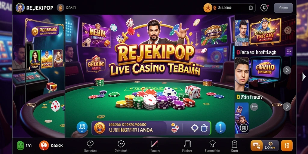 Gambaran gameplay seru di REJEKIPOP Live Casino.