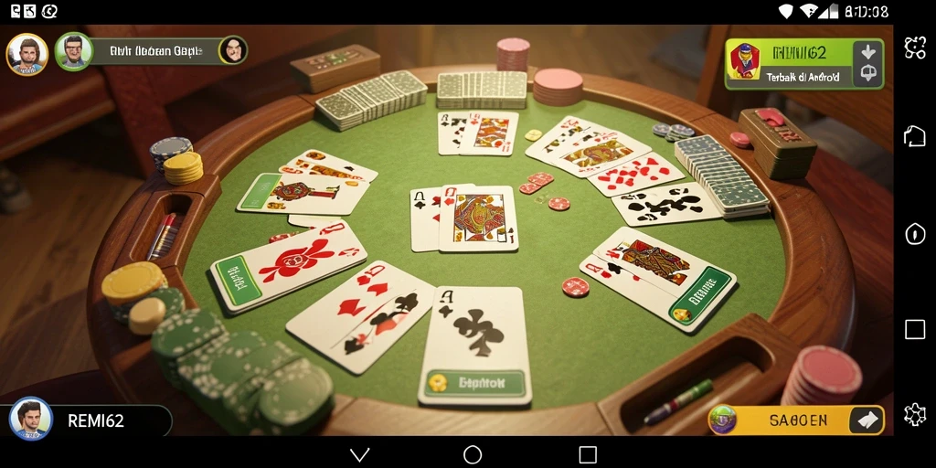 Tampilan menarik dari gameplay Gaple di REMI62.