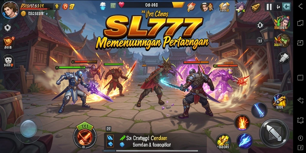 Tampilan dinamis gameplay SL777 dalam pertarungan strategi.