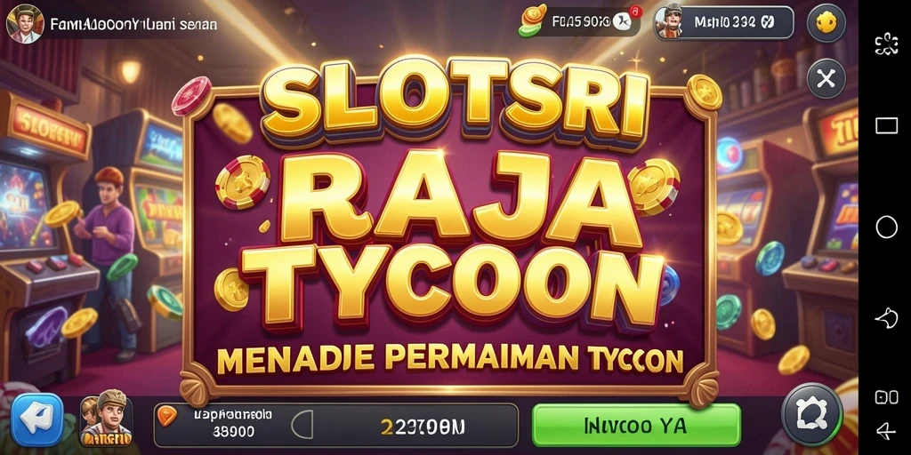 Screenshot gameplay SLOTSRI menampilkan kasino yang gemerlap dan mengasyikkan.