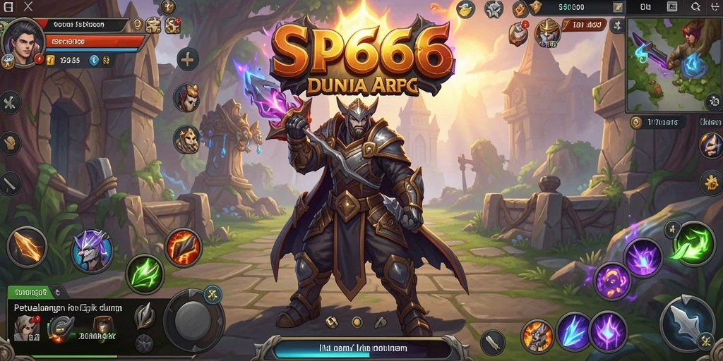 Tampilan epik dari gameplay ARPG dalam SP666.