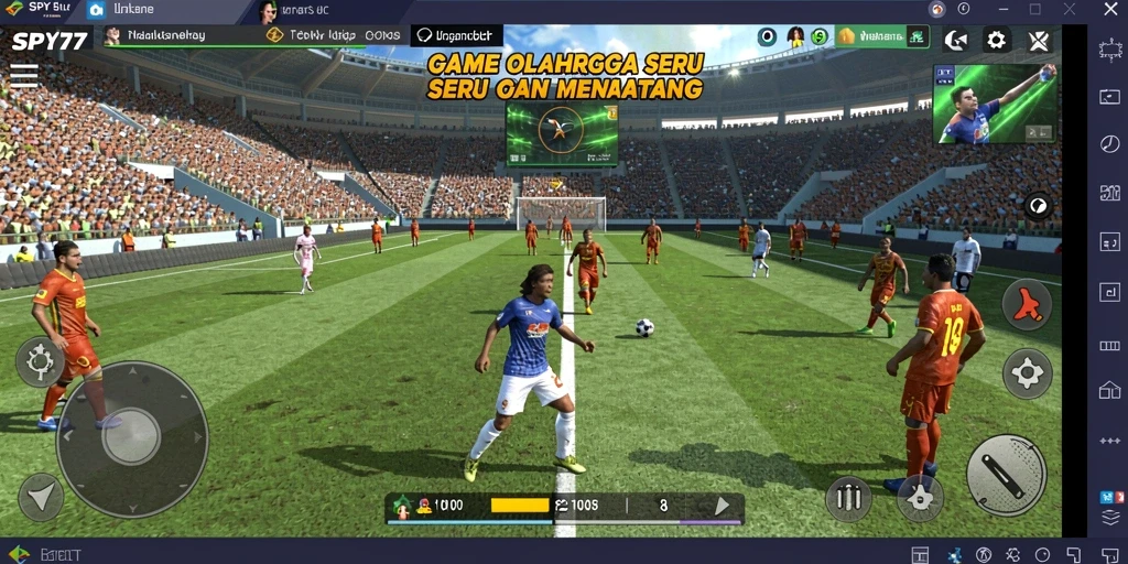 Tampilan gameplay seru dan kompetitif di SPY77.
