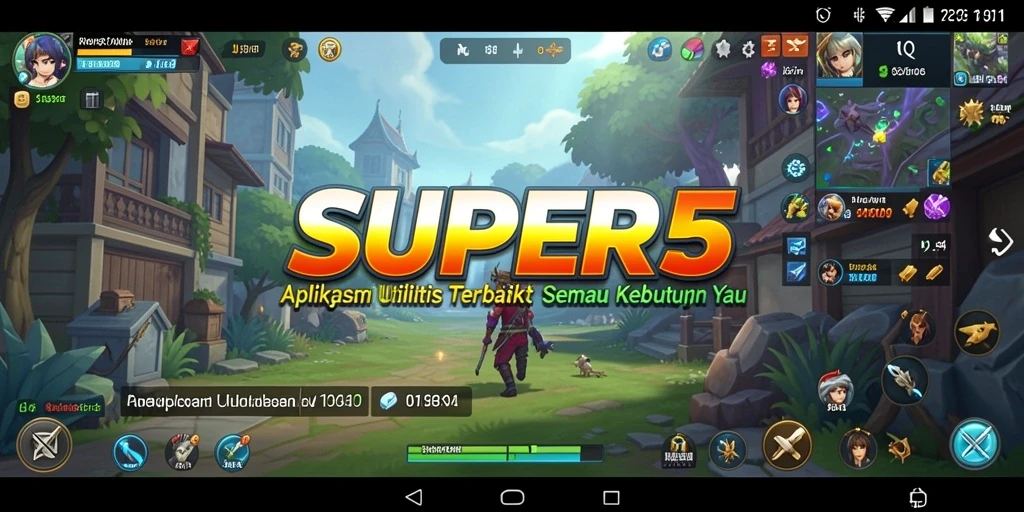 Tampilan antarmuka SIMPLE dari SUPER5 yang mudah digunakan.